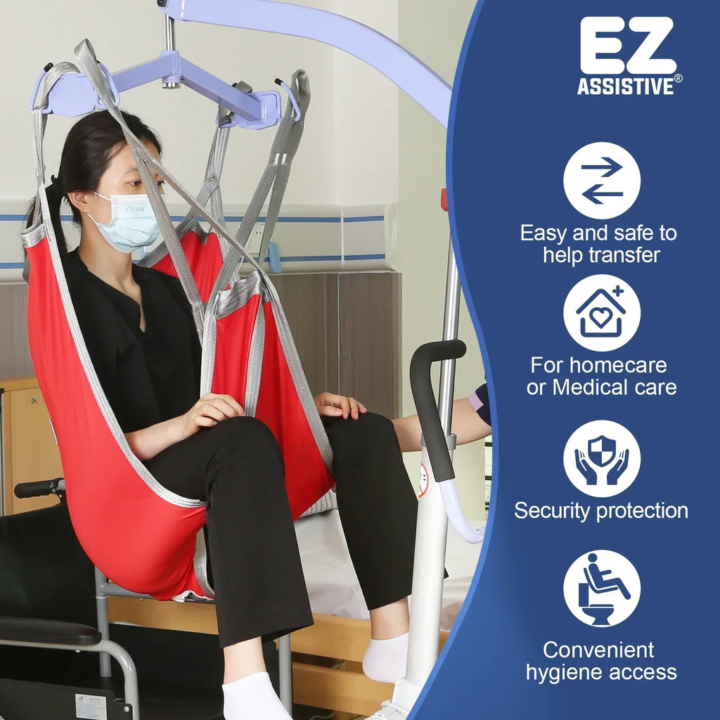 EZ Assistive Patient Lift Sling, Divided Leg, 500lb Weight Capacity