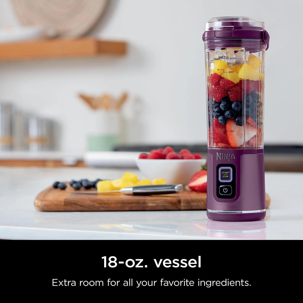 Ninja Blast Portable Personal Blender, Cordless, 18 oz, Metallic Purple - BC151PL