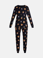 Peanuts Halloween Women’s Snoopy Matching Family Sleepwear Long Sleeve Top and Pants Pajama Set, 2 Piece