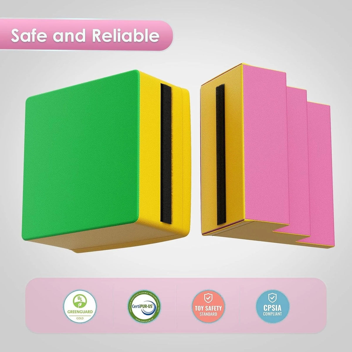 Soft Play Climbing Blocks for Toddlers, 9 Pieces, Colorful