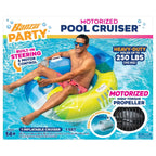 Banzai Motorized Pool Cruiser Multicolor PVC Float, Ages 14+