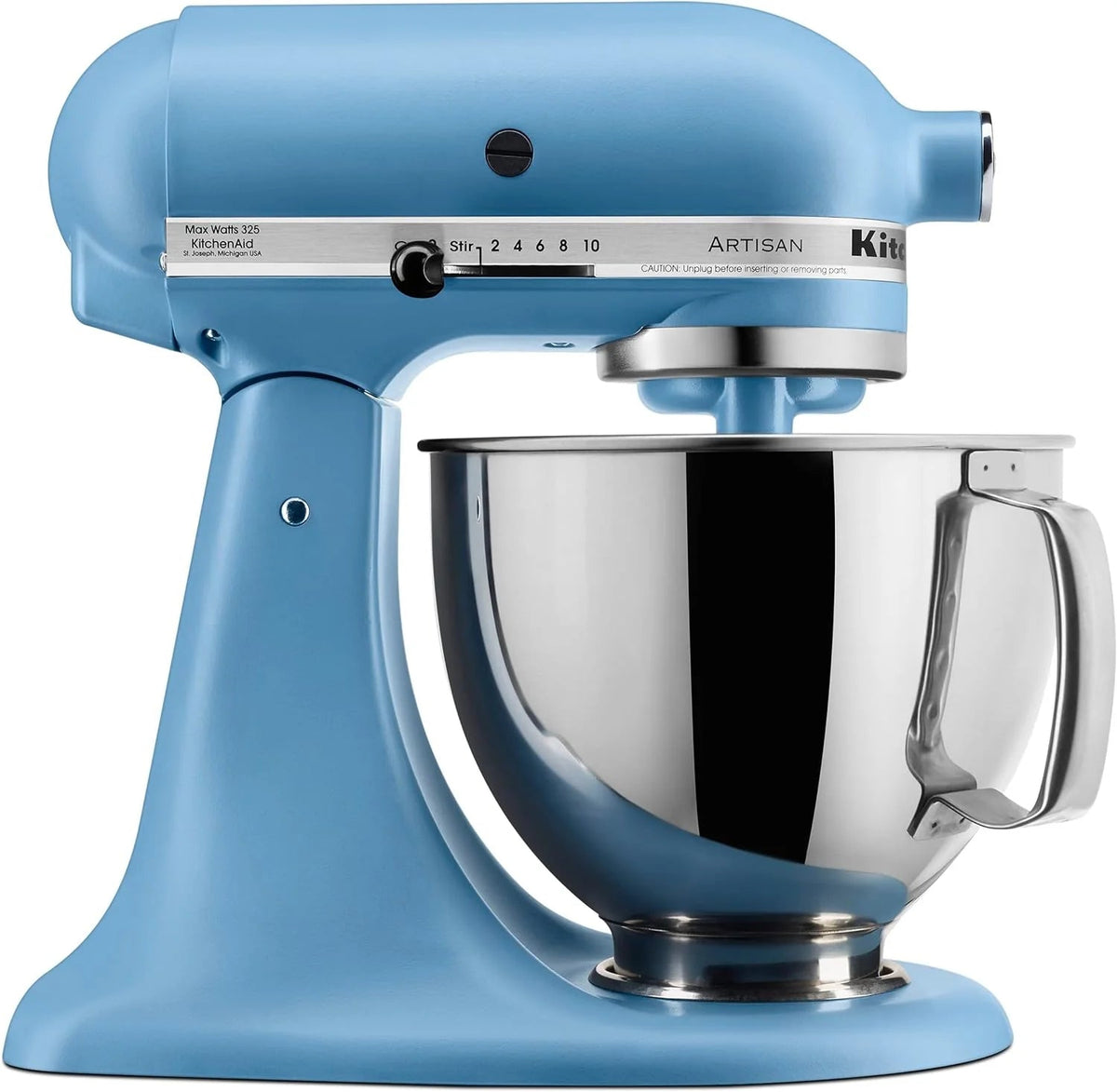 5-Quart Tilt-Head Stand Mixer With Stainless Steel Bowl, 10 Speeds