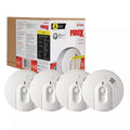Hardwired Smoke And Carbon Monoxide Alarm With Ionization Sensor, 120V AC, 9V Battery Backup