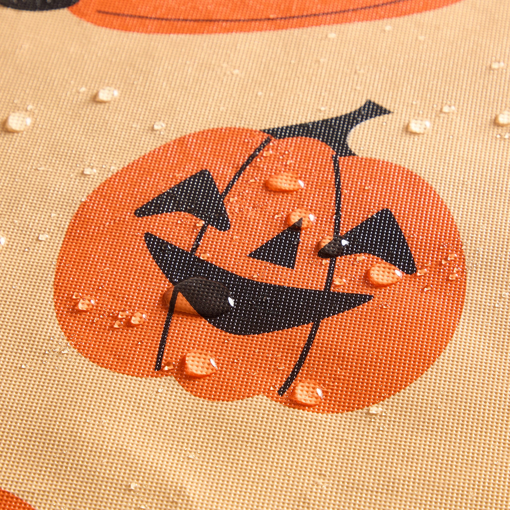 Way To Celebrate Halloween PEVA Tablecloth, Indoor & Outdoor Table 60" x 84" - Pumpkin Toss