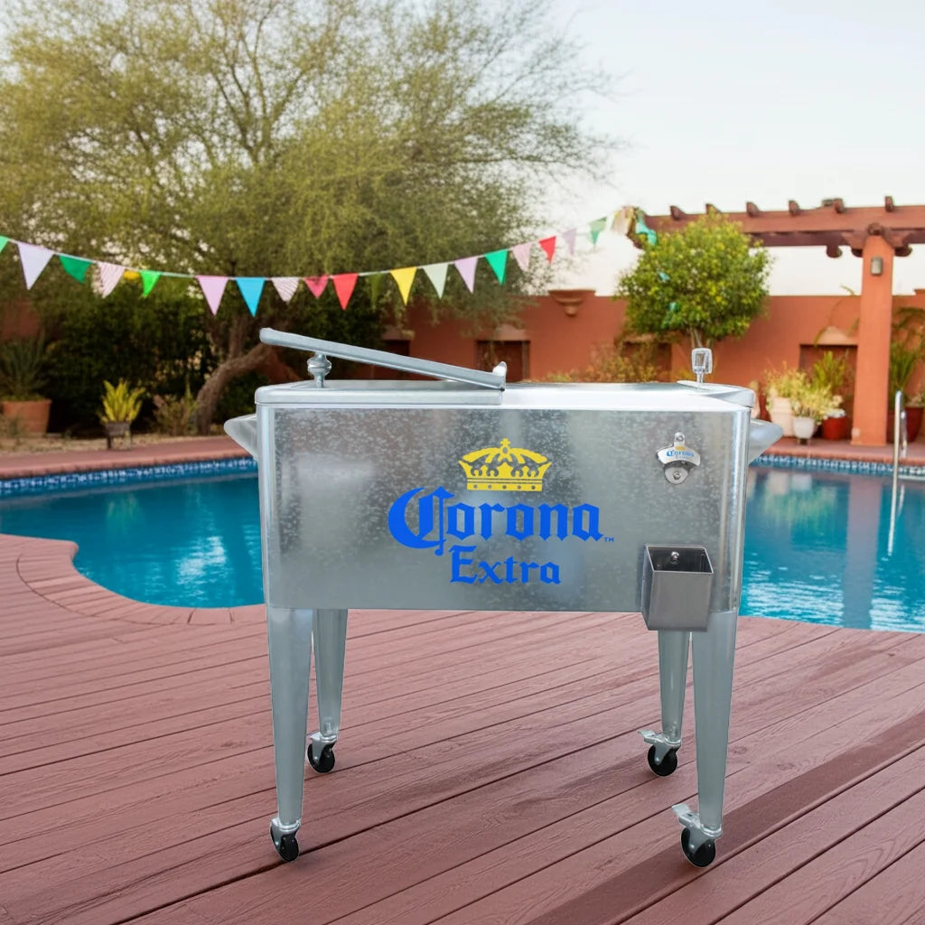 Leigh Country Galvanized Corona Outdoor Cooler, Silver, 80 Qt. - MC 47902