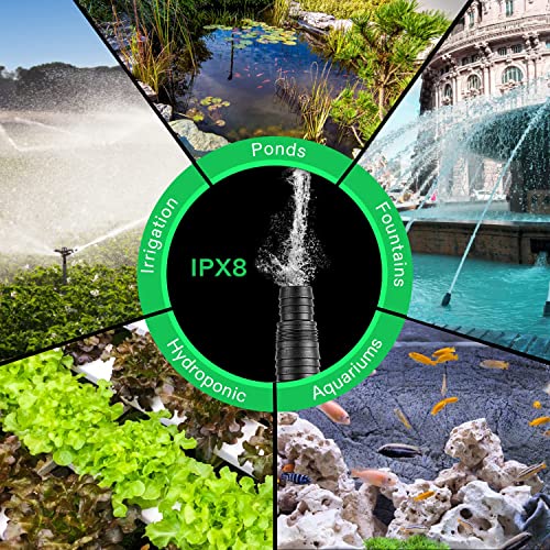 VIVOSUN Submersible Water Pump 1600 GPH 100W - Pond And Aquarium