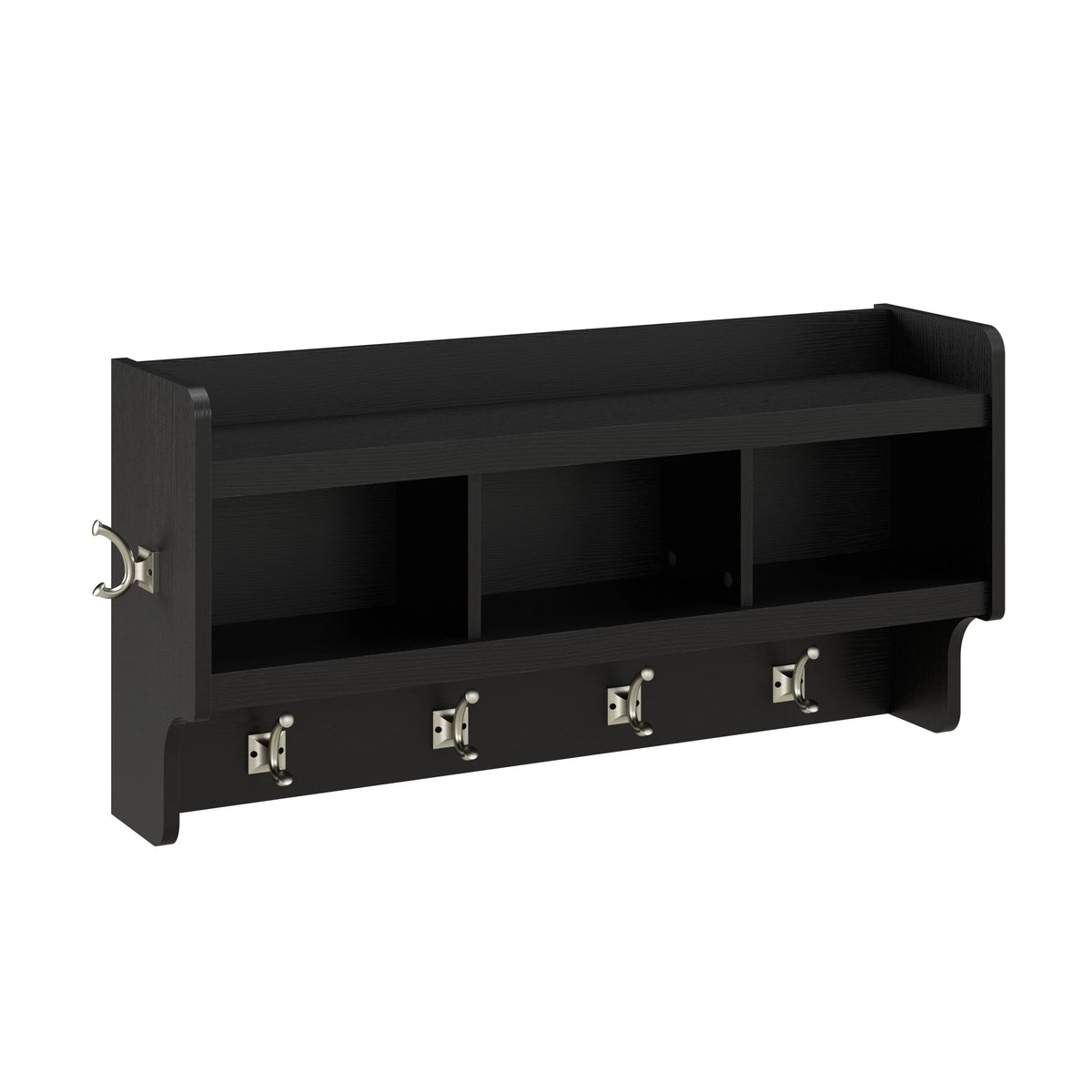 40 Inch Wall Mounted Coat Rack With Shelf and Cubbies