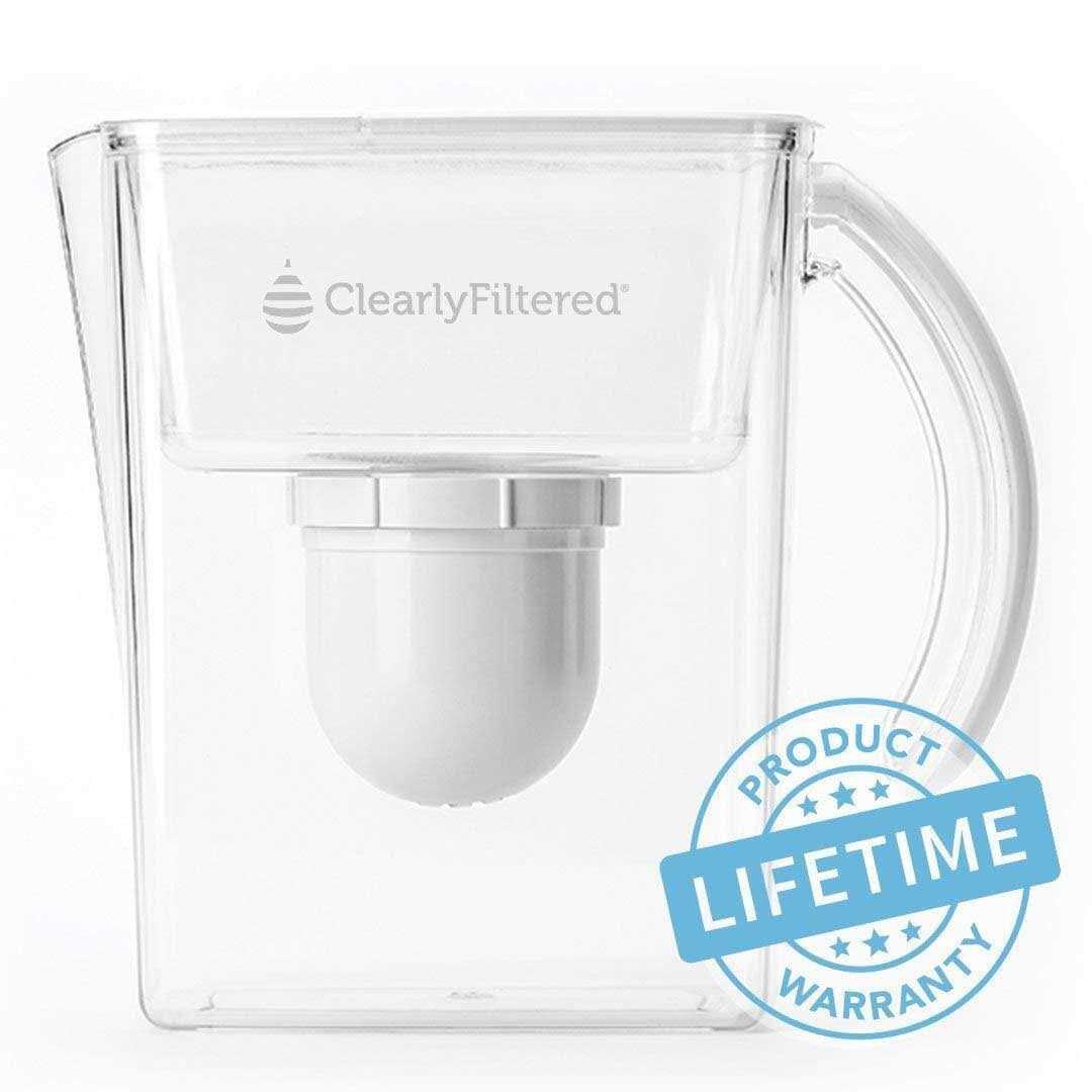 Clearly Filtered Water Filter Pitcher With Affinity Filtration