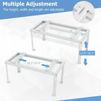 Mini Split Ground Stand For 9000-36000 BTU Ductless Air Conditioners - White Metal