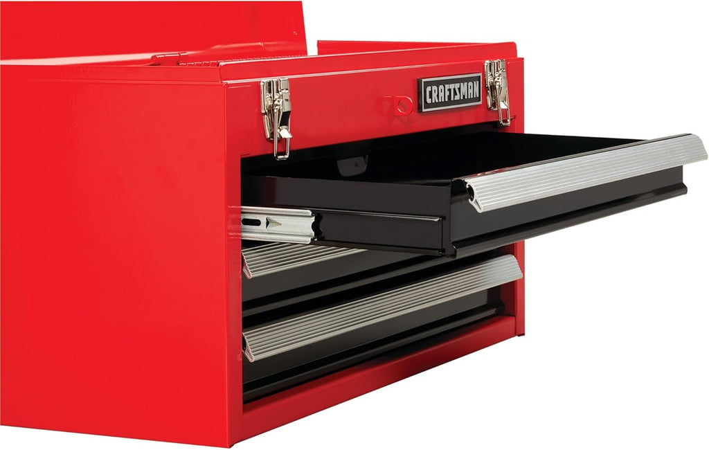 CRAFTSMAN 20-in Wide 3-Drawer Metal Tool Box With Ball-Bearing Drawers - CMST98245RB