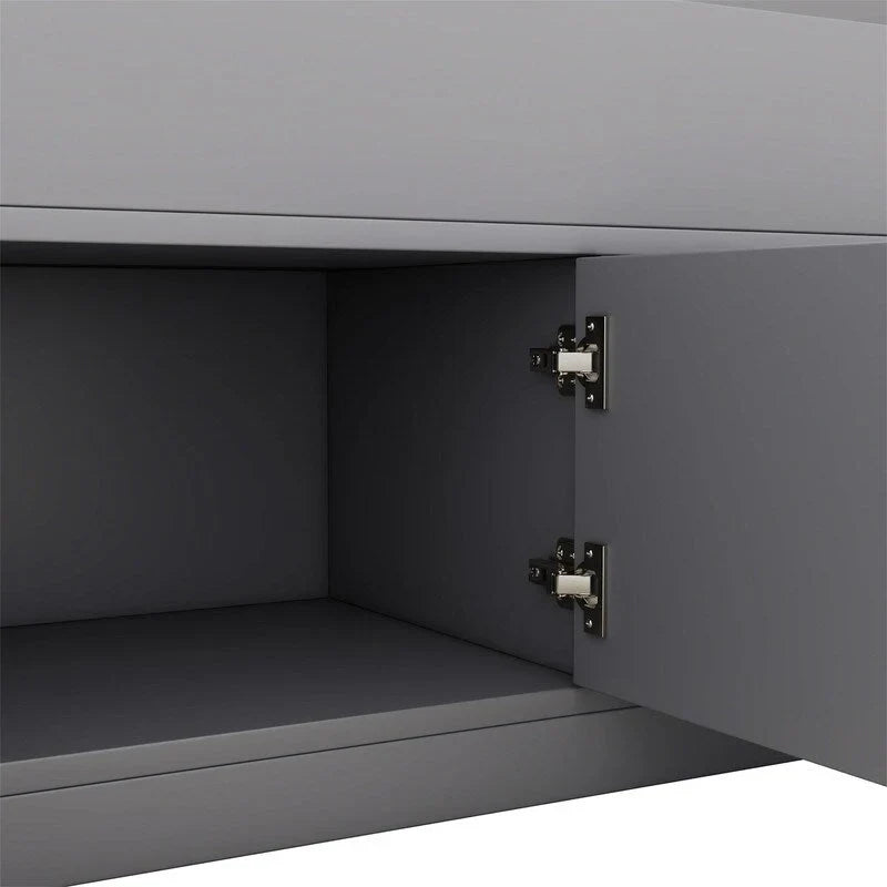 Twin/Full Captain Platform Bed With 4 Drawers And Storage Bookcase Headboard