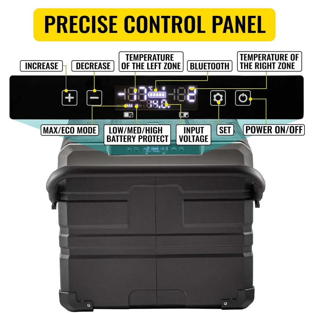 BENTISM 100Qt Portable Car Freezer Refrigerator 95L 12/24V - TWW95