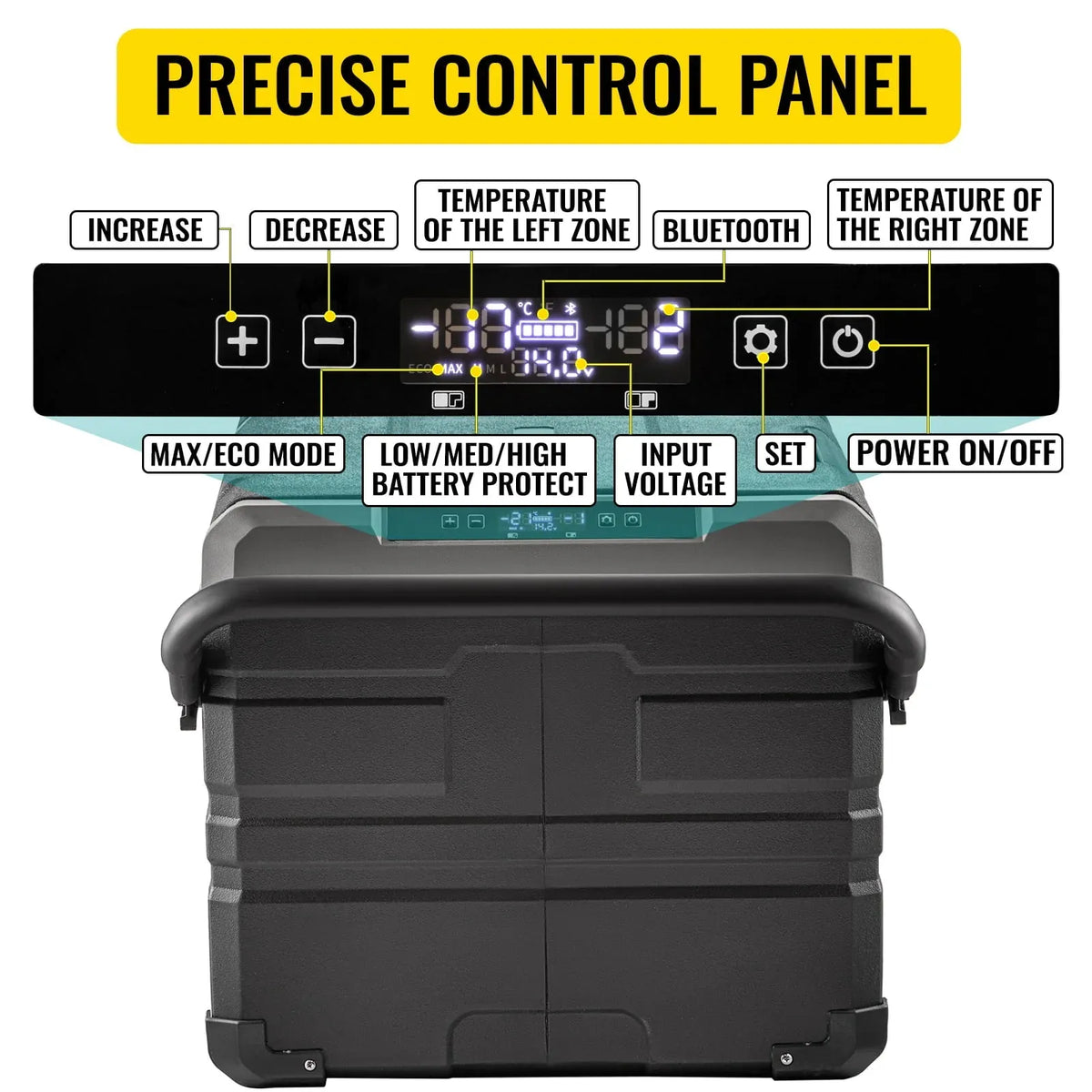 BENTISM 100Qt Portable Car Freezer Refrigerator 95L 12/24V - TWW95