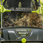21-Inch Leaf And Grass Push Lawn Sweeper - Black