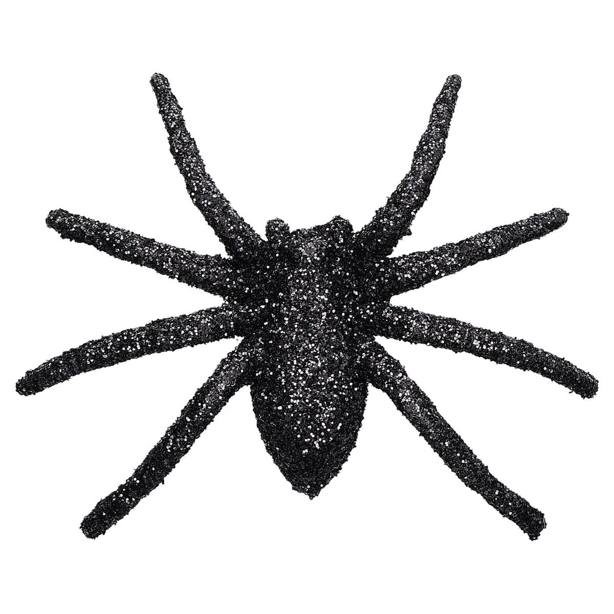 Glitter Spiders Decorations, Black, 8 Count, Halloween by Way To Celebrate
