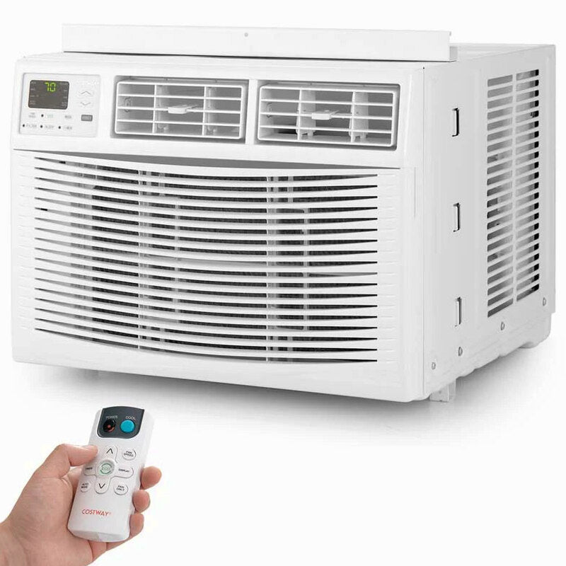 10000 BTU Quiet Window Air Conditioner With Remote, Eco Mode And Dehumidifier