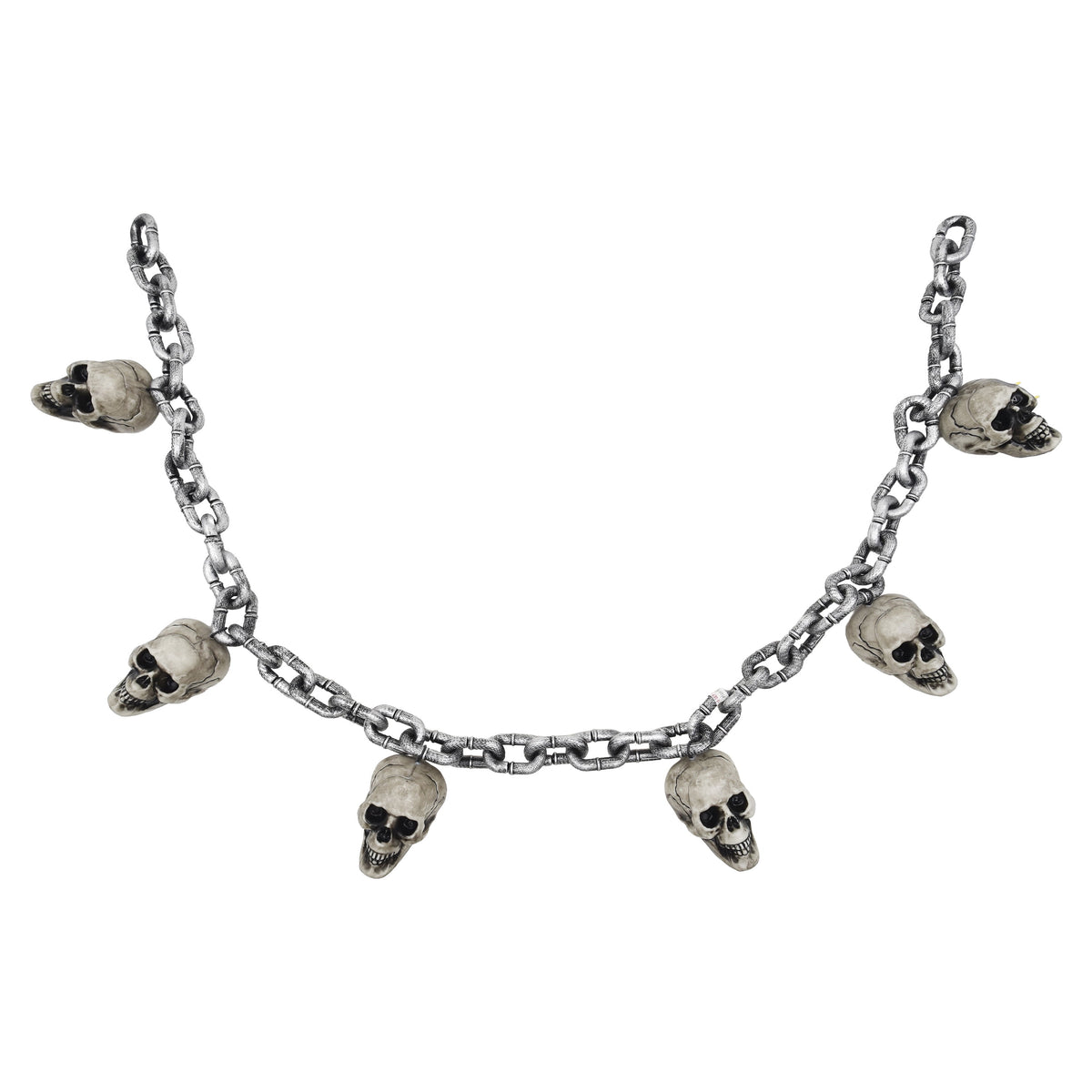 Skull Chain Decoration, Silver, 6', Halloween by Way To Celebrate