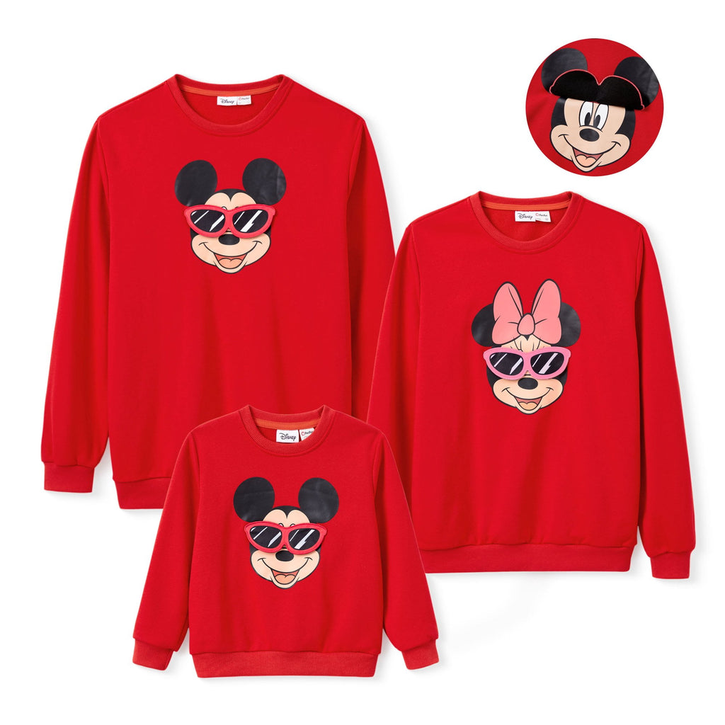 Disney Mickey Mouse Boys Graphic Sweatshirts Halloween Pumpkin Family Matching Outfits Pullover Tops