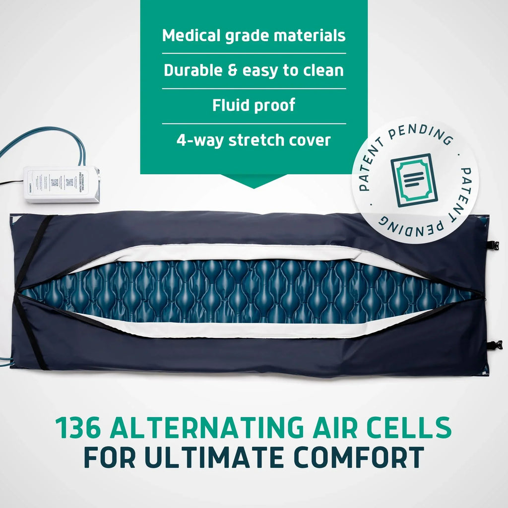 Lunderg Alternating Air Pressure Pad For Recliner Chair With Quiet Pump