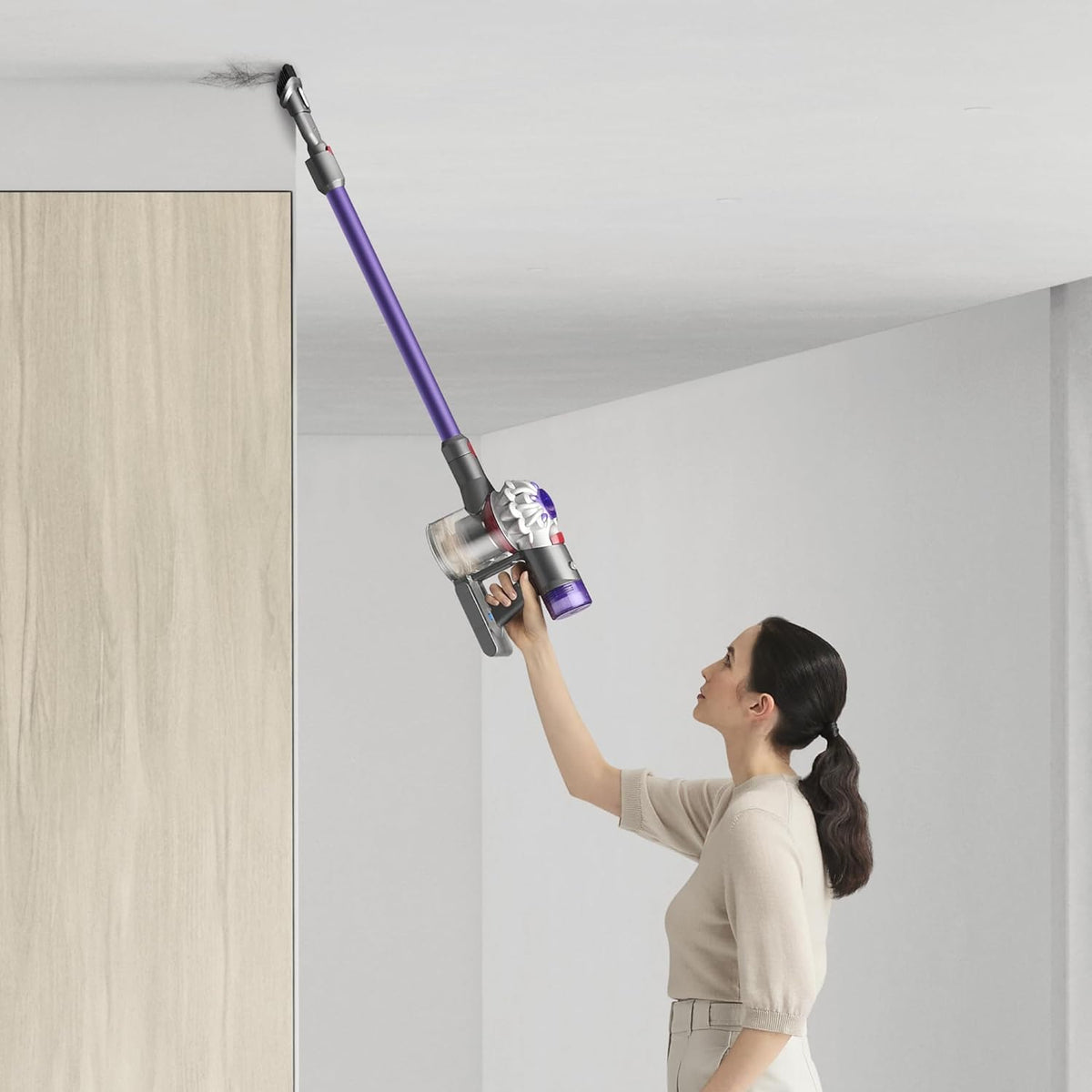 Dyson Cordless Stick Vacuum Cleaner, 0.14 Gallons, Silver/Nickel - V8 SV25