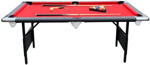 Hathaway Fairmont Portable Pool Table 6 Ft, 76 x 43.25 x 32 in - BG2574