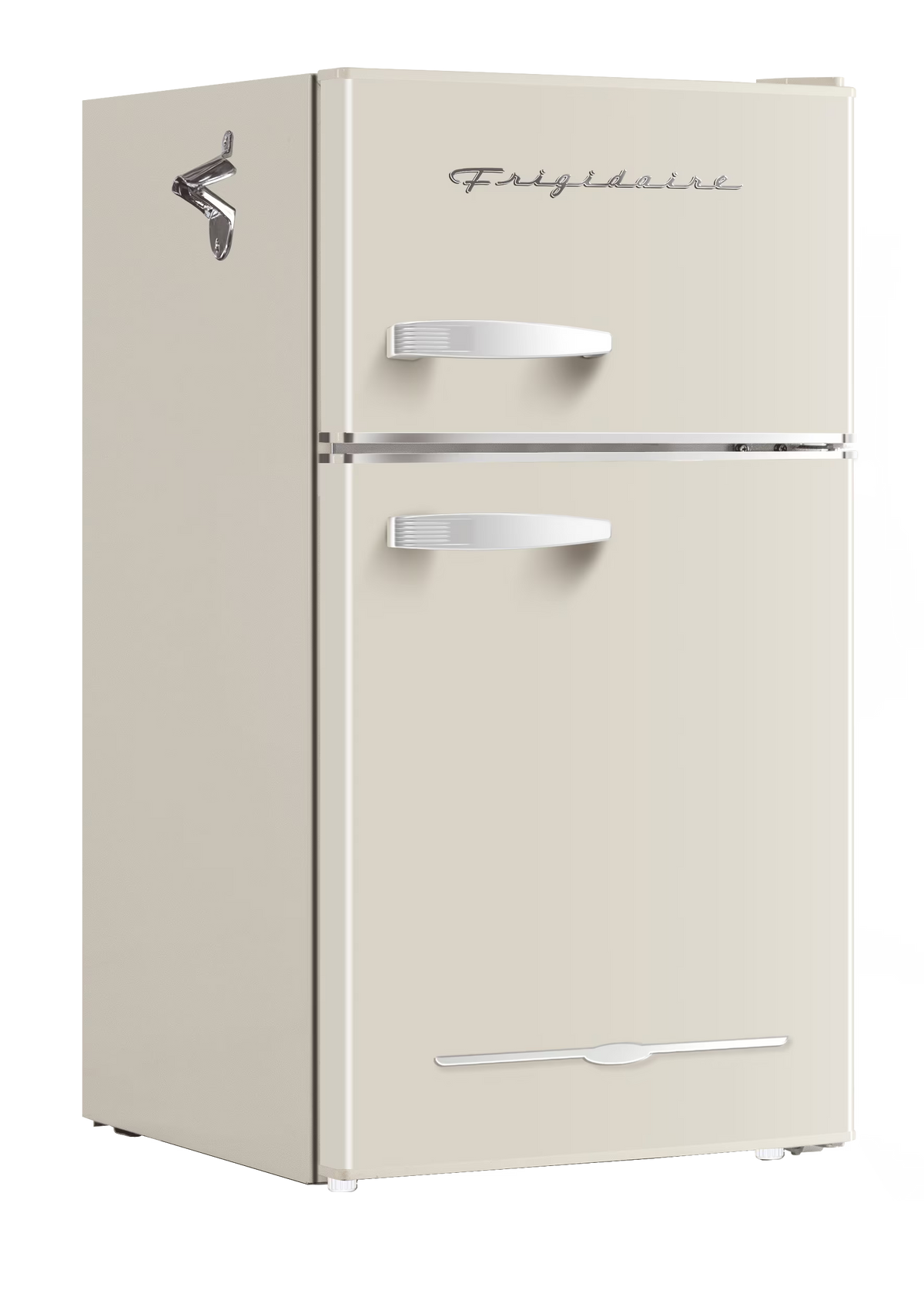 Frigidaire 3.1 Cu. Ft. 2-Door Retro Compact Refrigerator With Built-In Side Bottle Opener - Cream