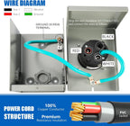 50 Amp Generator Cord And Power Inlet Box, 30FT, 125/250V - PB50