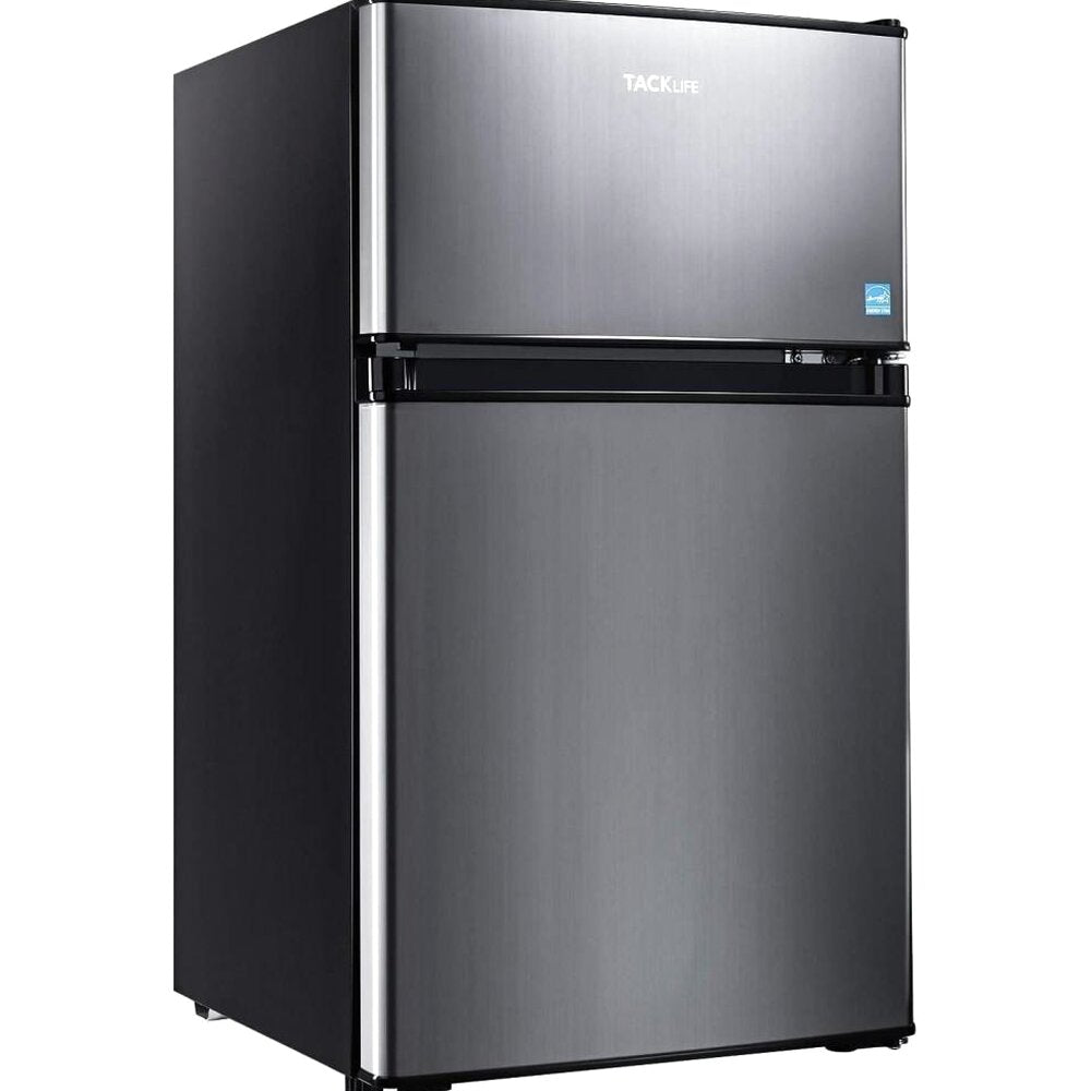 Mini Fridge With Freezer, 3.1 Cu.Ft Compact Refrigerator With LED Light - HPVFR310
