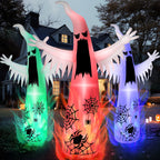 Joyfy 12ft Halloween Ghost Inflatable, Giant Ghosts inflatables with Build-in LEDs Outdoor Decorations, Blow Ups Halloween Yard Inflatables