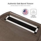 50 Gallon Rain Barrel With Brass Spigot And Flat-Back Design