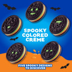 OREO Green and Orange Creme Chocolate Sandwich Cookies, Halloween Cookies, 14 Snack Packs