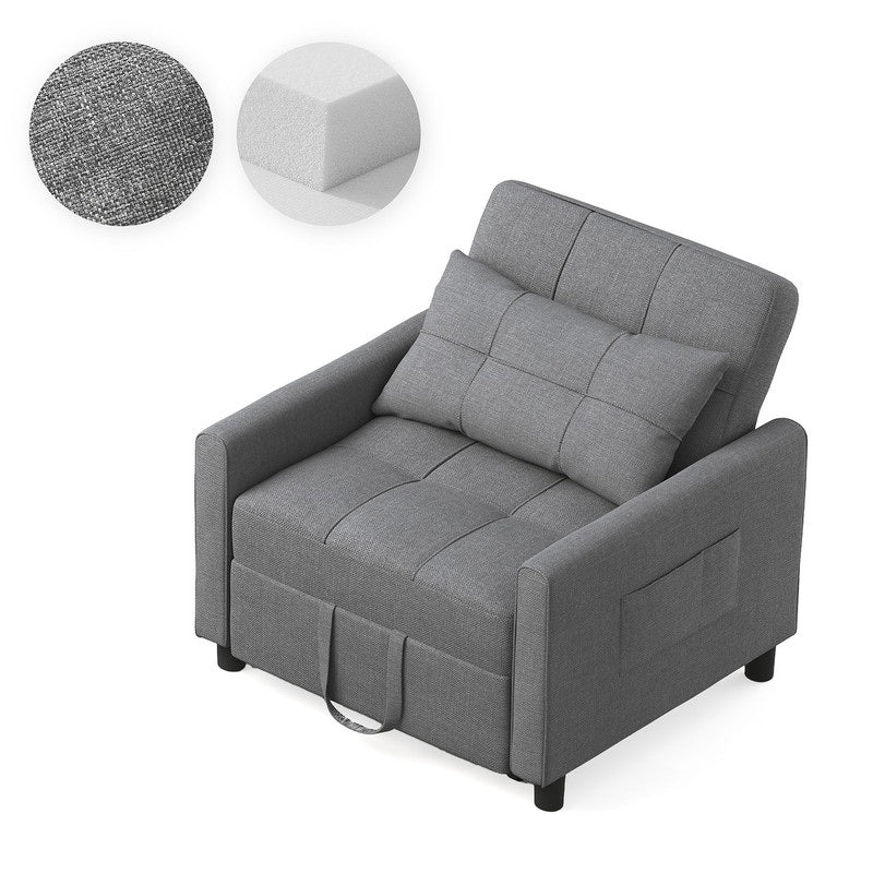 3-in-1 Adjustable Pull-Out Sleeper Sofa Bed With 330 Pounds Capacity