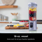 Ninja Blast Portable Personal Blender, Cordless, 18 oz, Metallic Purple - BC151PL