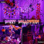 66FT 200 LED Halloween Lights, Halloween Lights Outdoor with 8 Lighting Modes, Waterproof Halloween String Lights for Christmas Outdoor Party Yard Garden Decoration