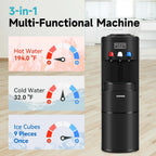 ICEPURE 3-in-1 Top Loading Water Dispenser With Ice Maker, 26.5lbs/24H, Black