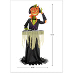 Way To Celebrate Animated DJ Jack with Turntable Halloween Outdoor Decor, 72 in