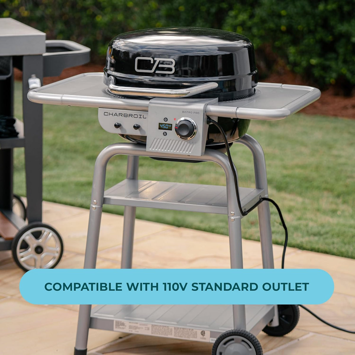 Charbroil 3-in-1 Dual Fuel Electric Grill, Griddle And Charcoal Grill - 25302145