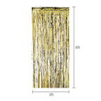 Gold Foil Door Curtain, 8' x 3', Party Banners, by Way To Celebrate