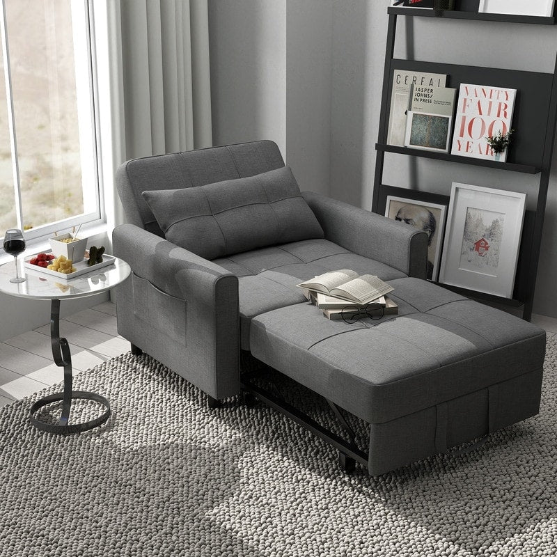 3-in-1 Adjustable Pull-Out Sleeper Sofa Bed With 330 Pounds Capacity