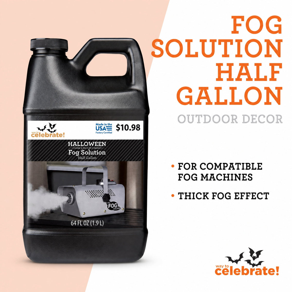 Fog Solution, Half Gallon, Halloween by Way To Celebrate