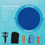 FBSPORT 8ft Inflatable Water Hammock Floating Platform