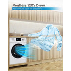 Black+Decker All-In-One Washer-Dryer Combo, 2.7 Cu. Ft., White - BCW27MW