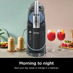 SLUSHi Frozen Drink And Slushie Machine, 88 oz, 5 Preset Programs, Black - FS301