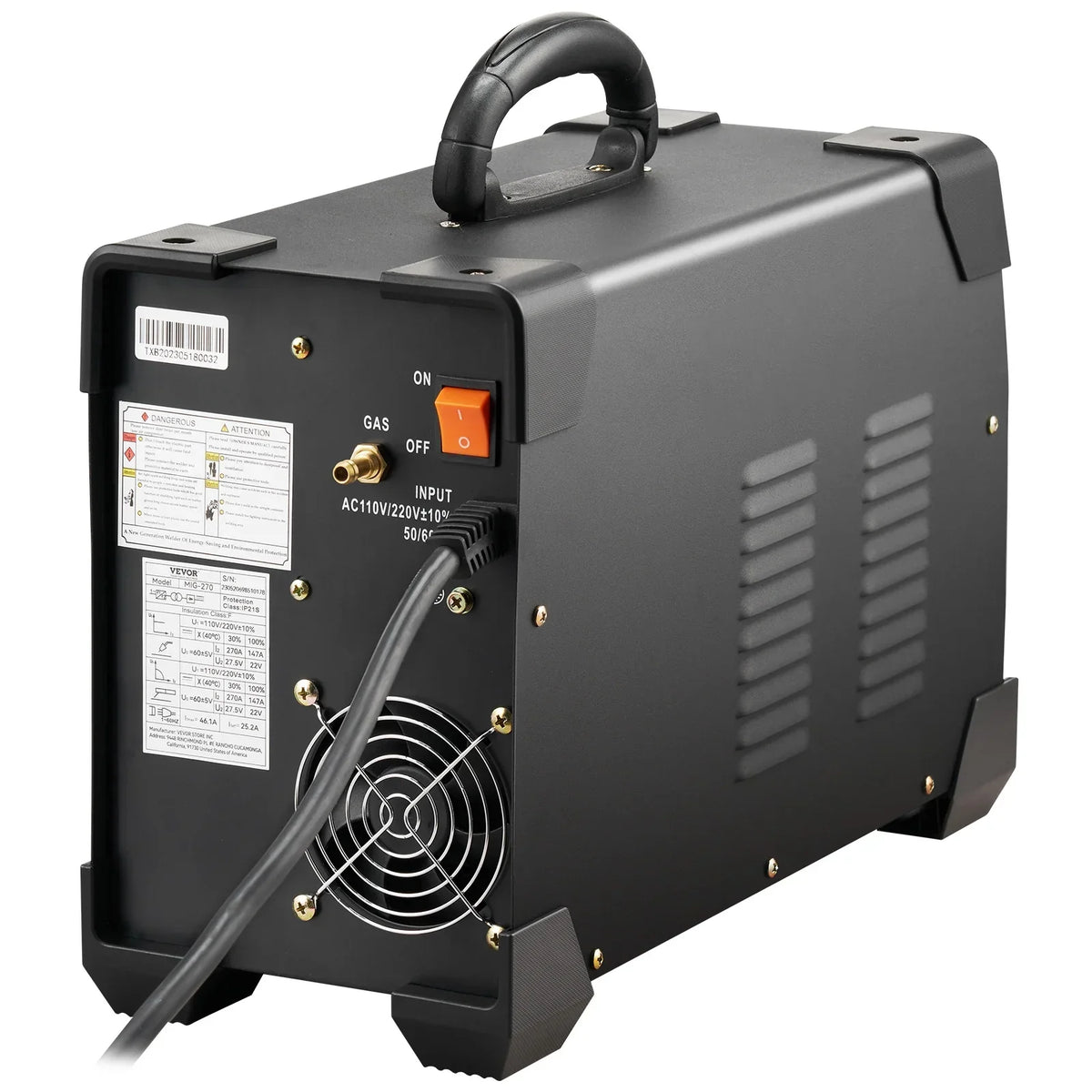 BENTISM 270A 110V Flux Core MIG/TIG/MMA 3-in-1 Welder - MIG-270