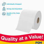 American Standart 2-Ply Bath Tissue, 45 Rolls