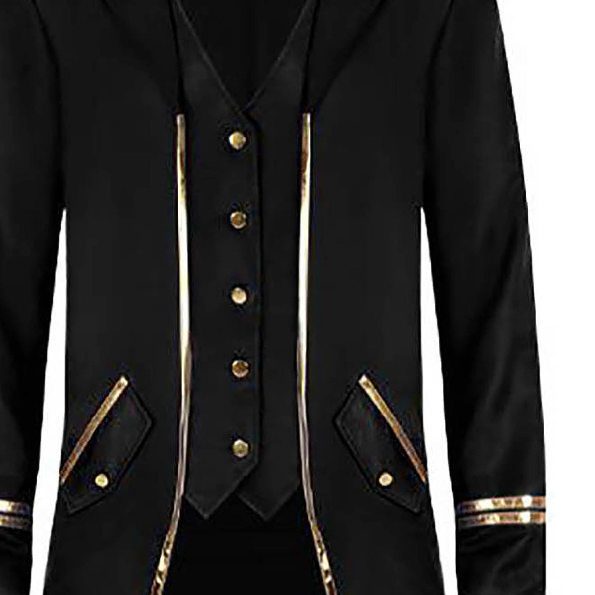 Men LYXSSBYX Mens Jackets Fall Fashion Halloween Men's Costume Men's Mid Length Retro Tuxedo Costume