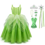 HAWEE Flowers Fairy Costume for Girls Toddler Halloween Birthday Party Fairy Elf Dress up with Wings