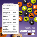 M&M'S Halloween Milk Chocolate Trick-or-Treat Candy, Party Favor Packs, Set of 30