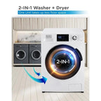 Black+Decker All-In-One Washer-Dryer Combo, 2.7 Cu. Ft., White - BCW27MW
