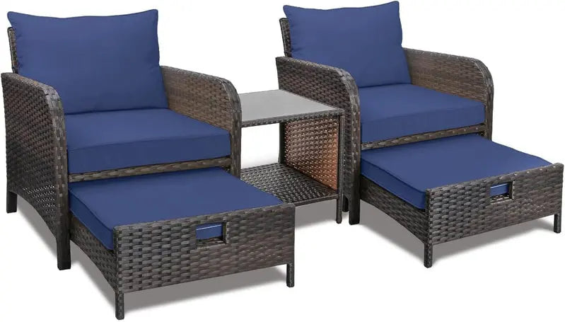Leveleve 5-Piece Balcony Patio Conversation Set